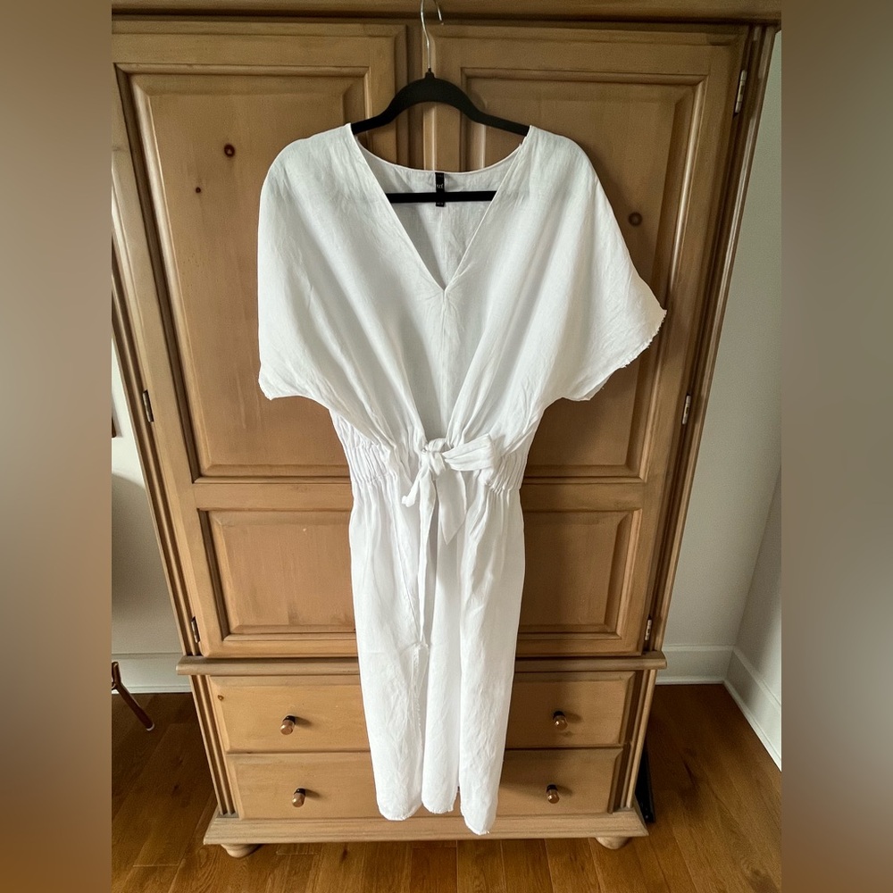 Zara White Midi Dress